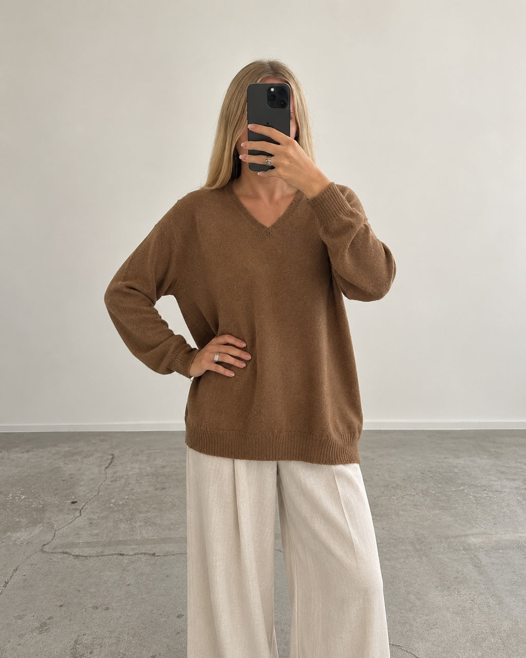 Mocha brown sweater (L)