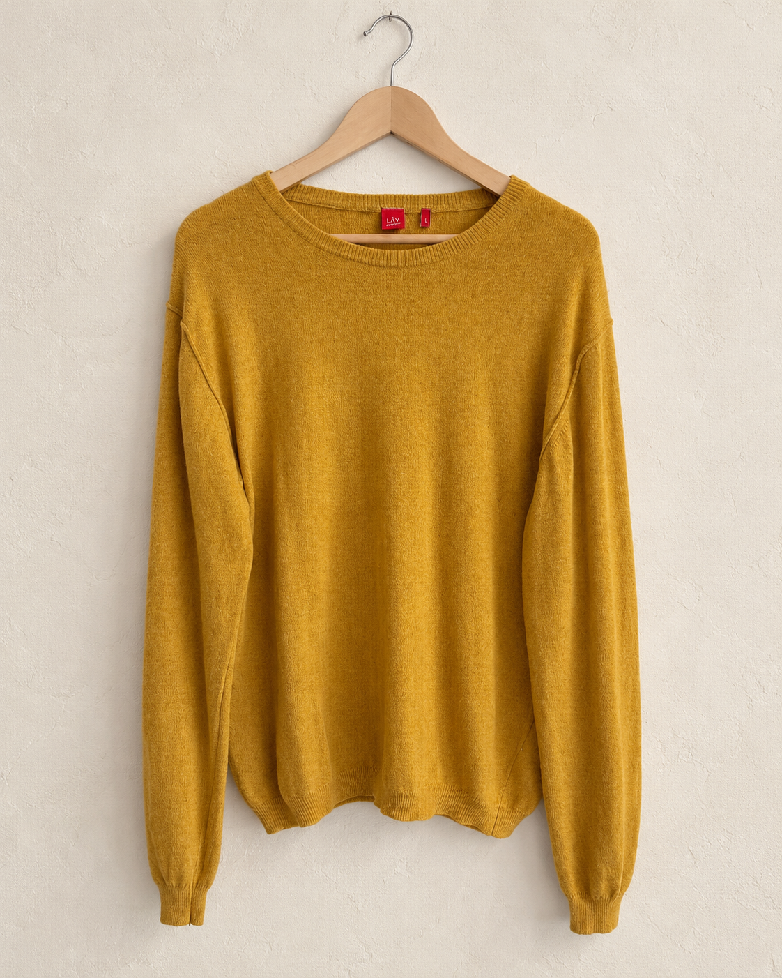 Mustard knit sweater (L)