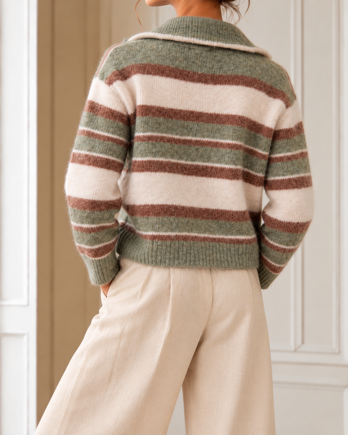 Teddy striped jumper
