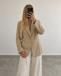 Classic beige blazer (m/l)