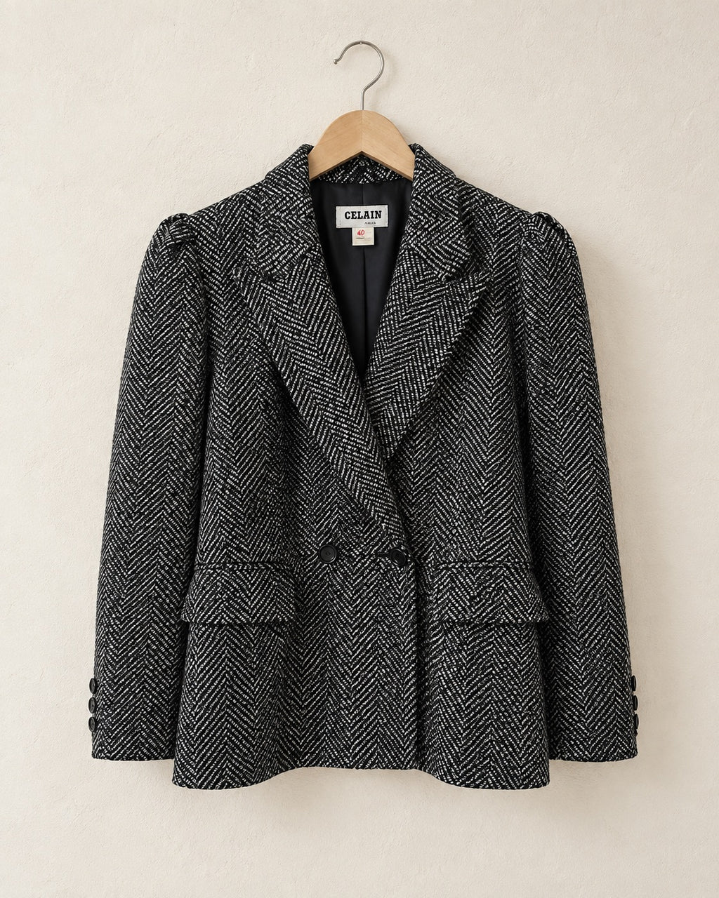 Double breasted black blazer (m/l)