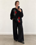 Black knit sweater (m/l)