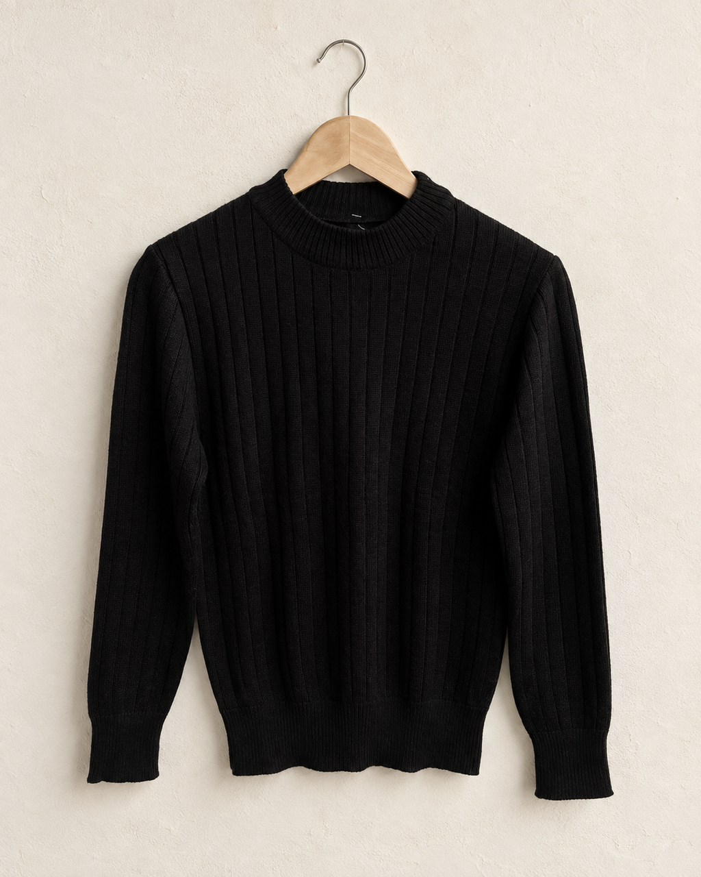 Black ribbed sweater (s)
