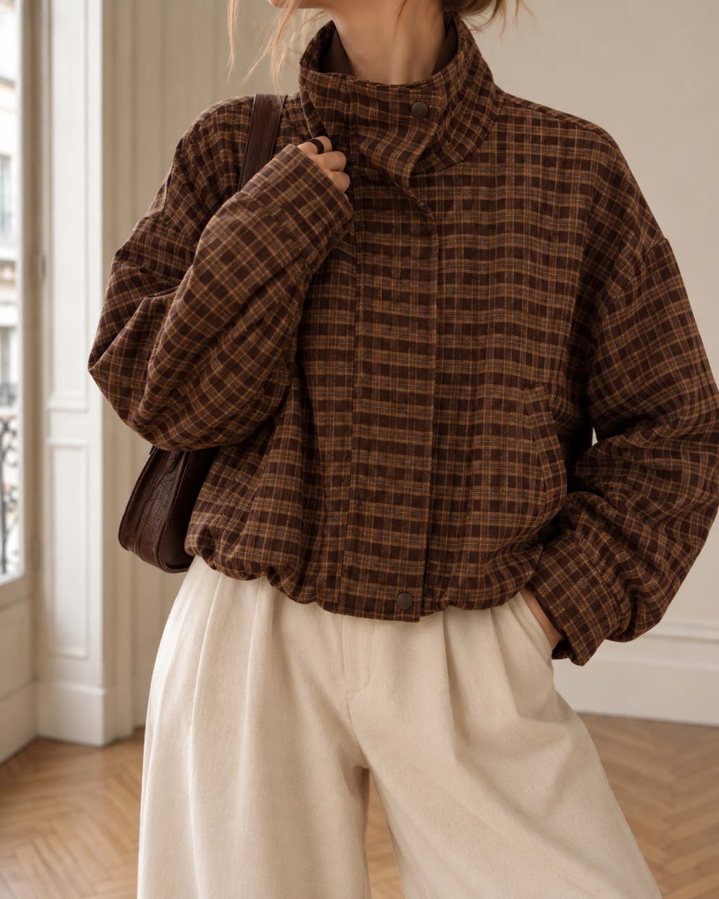Céleste checked jacket