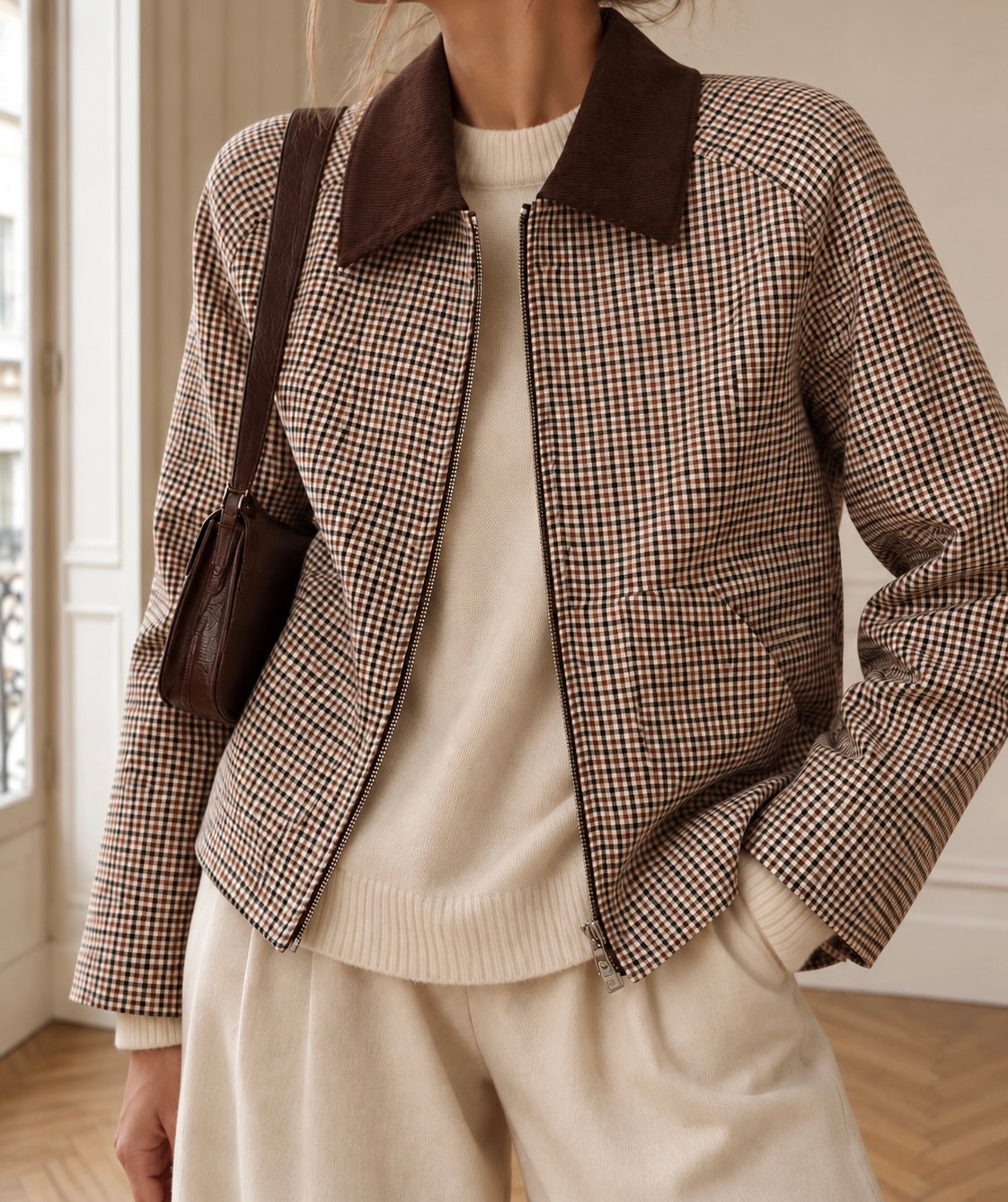 Suzy checkered blazer