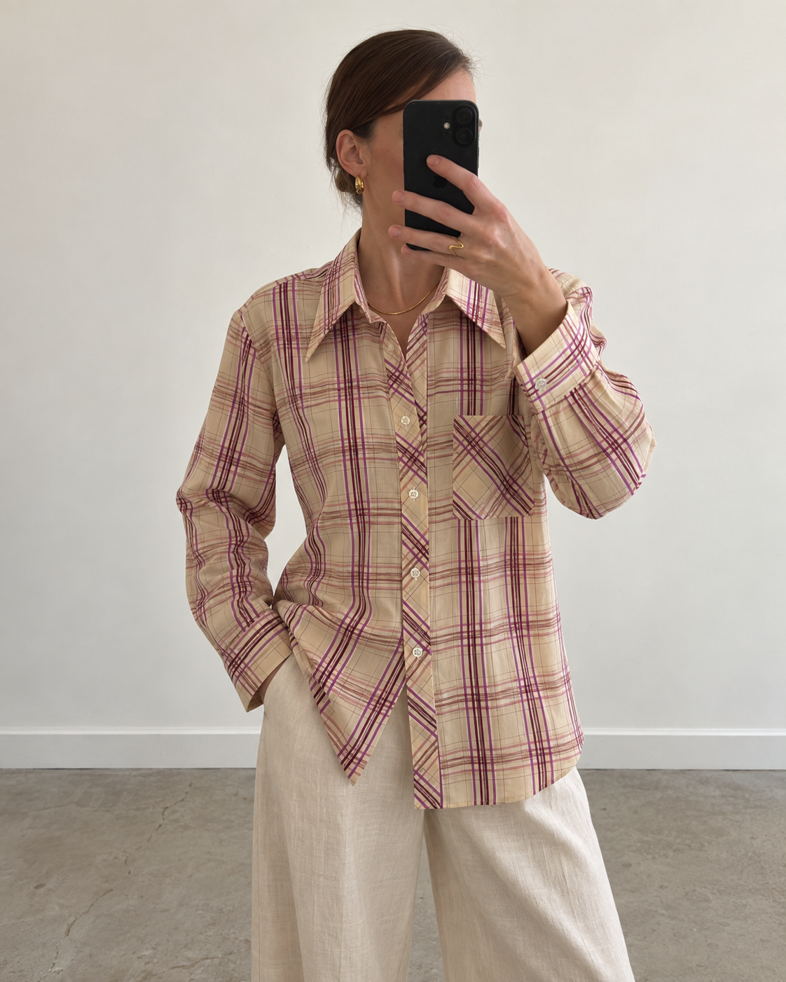 Checked blouse (s/m)
