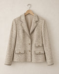 Tweed creme blazer (s/m)