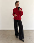 Red zip sweater (m)