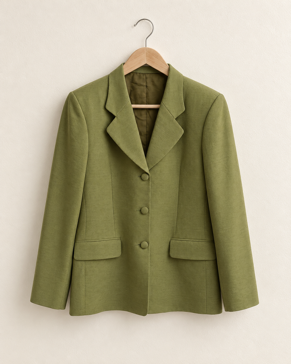 Olive green tailored blazer (s/m)