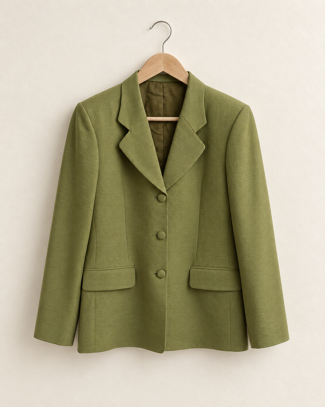 Olive green tailored blazer (s/m)
