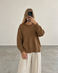 Timeless camel brown sweater (m/l)