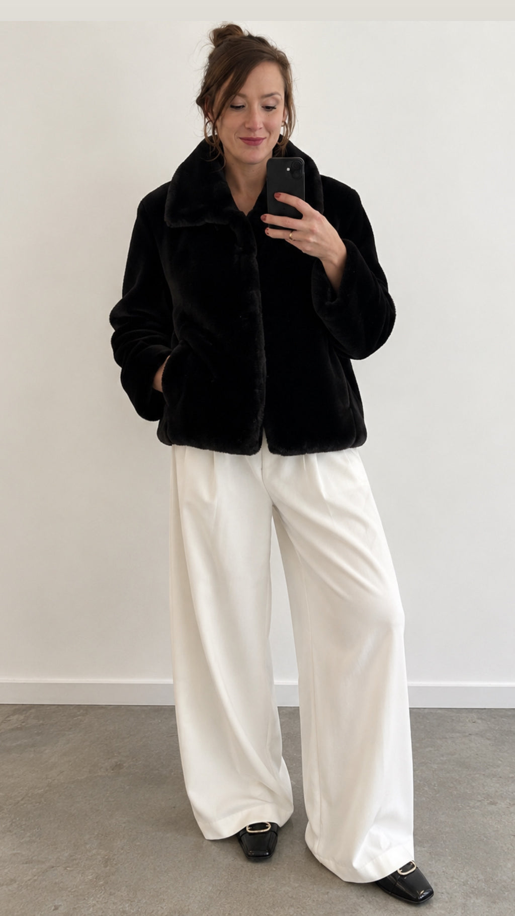 Faux fur coat (m)