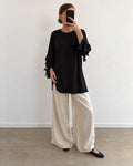 Black ruches top (m)
