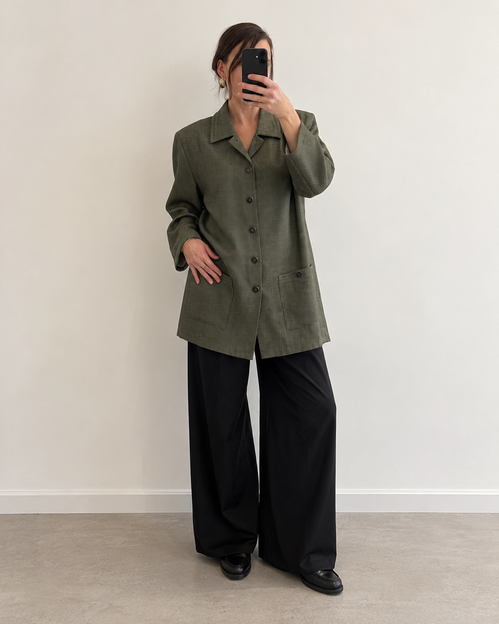 Green wool jacket (m)