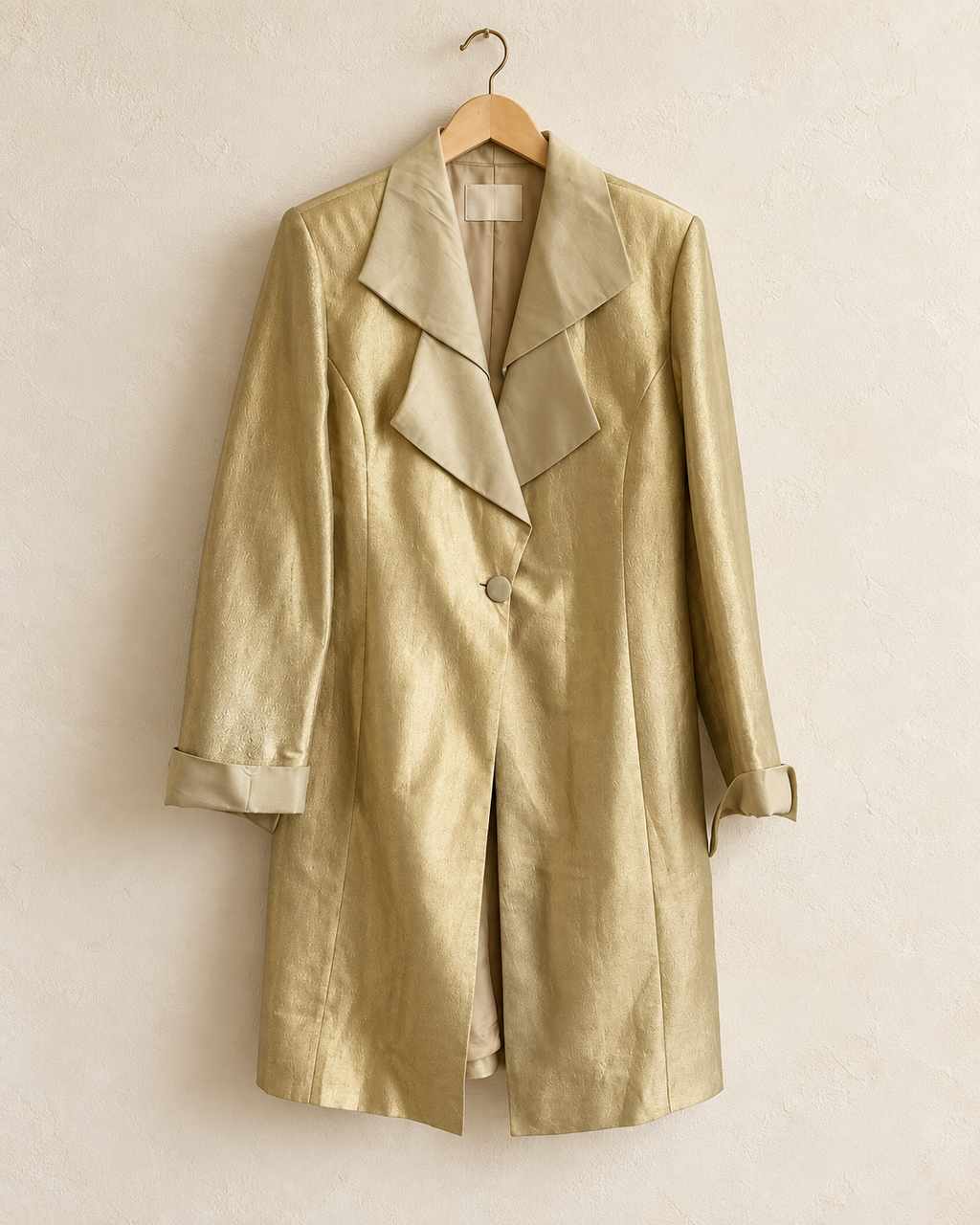 Champagne longline blazer (m)