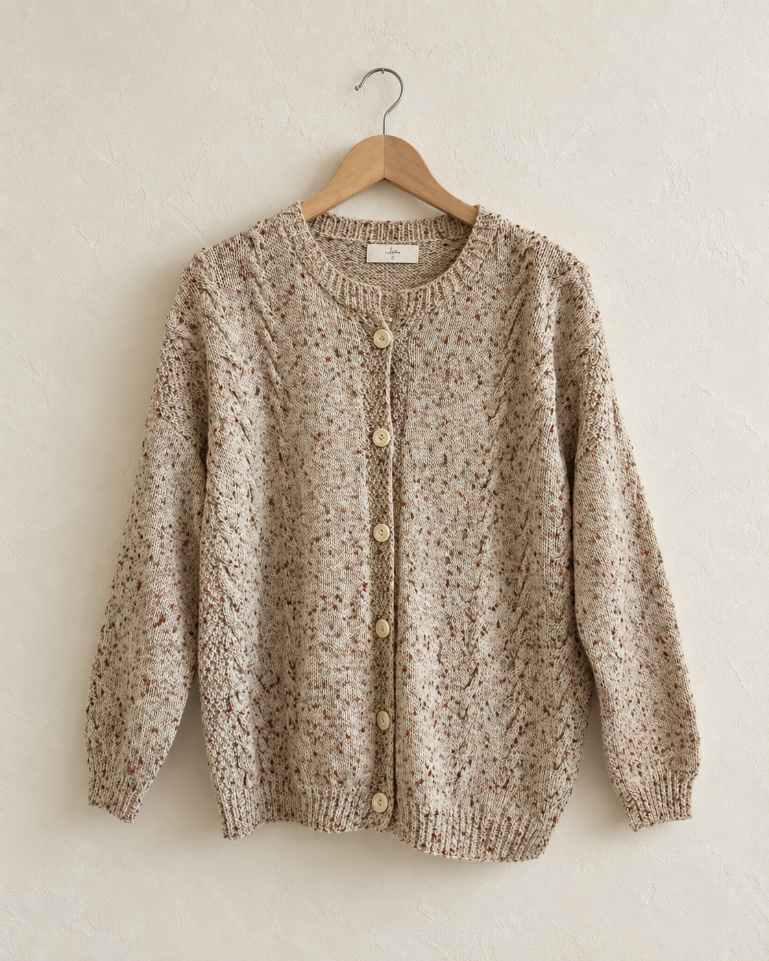 Speckled knit cardigan (m/l)