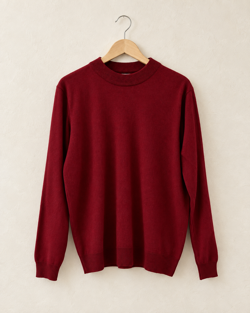Burgundy knit sweater (m/l)