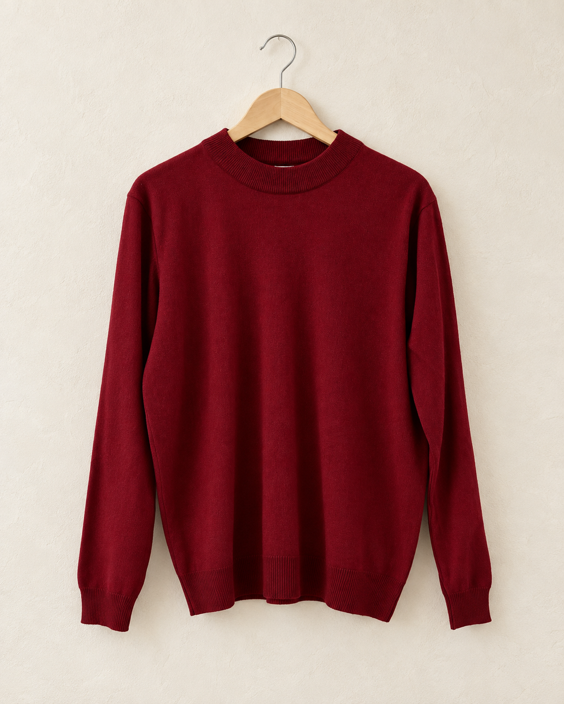 Burgundy knit sweater (m/l)