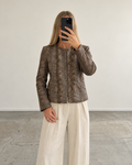 Snake print jacket (m)