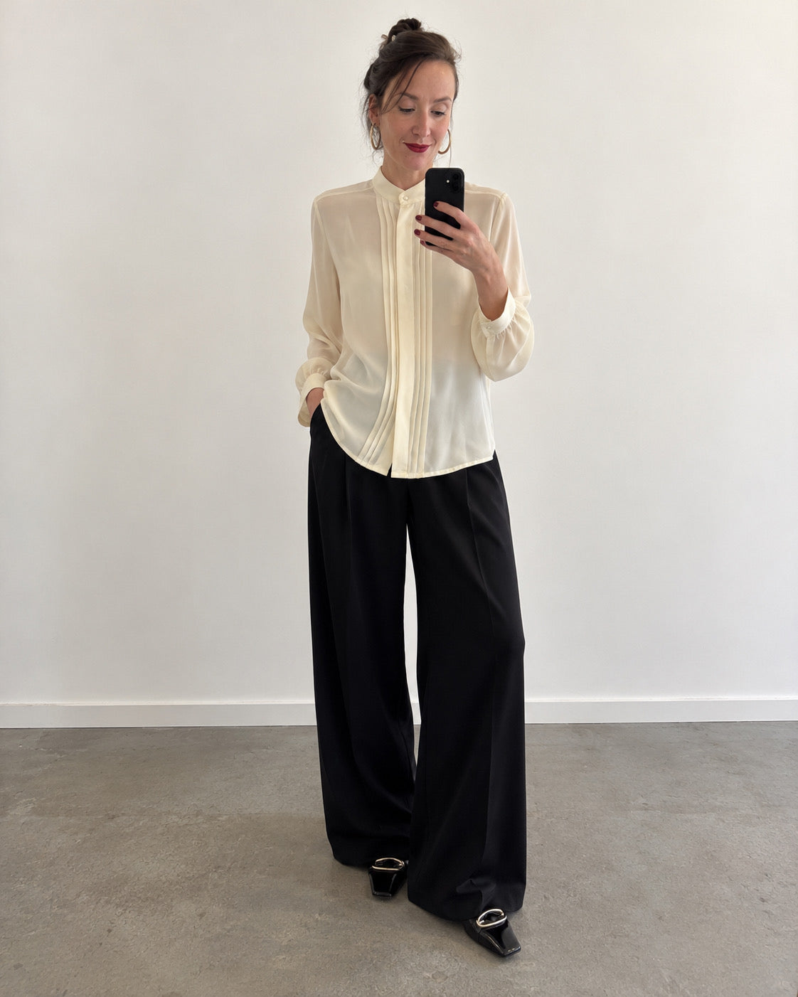 Crème blouse (m)