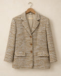 Beige tweed blazer (m)
