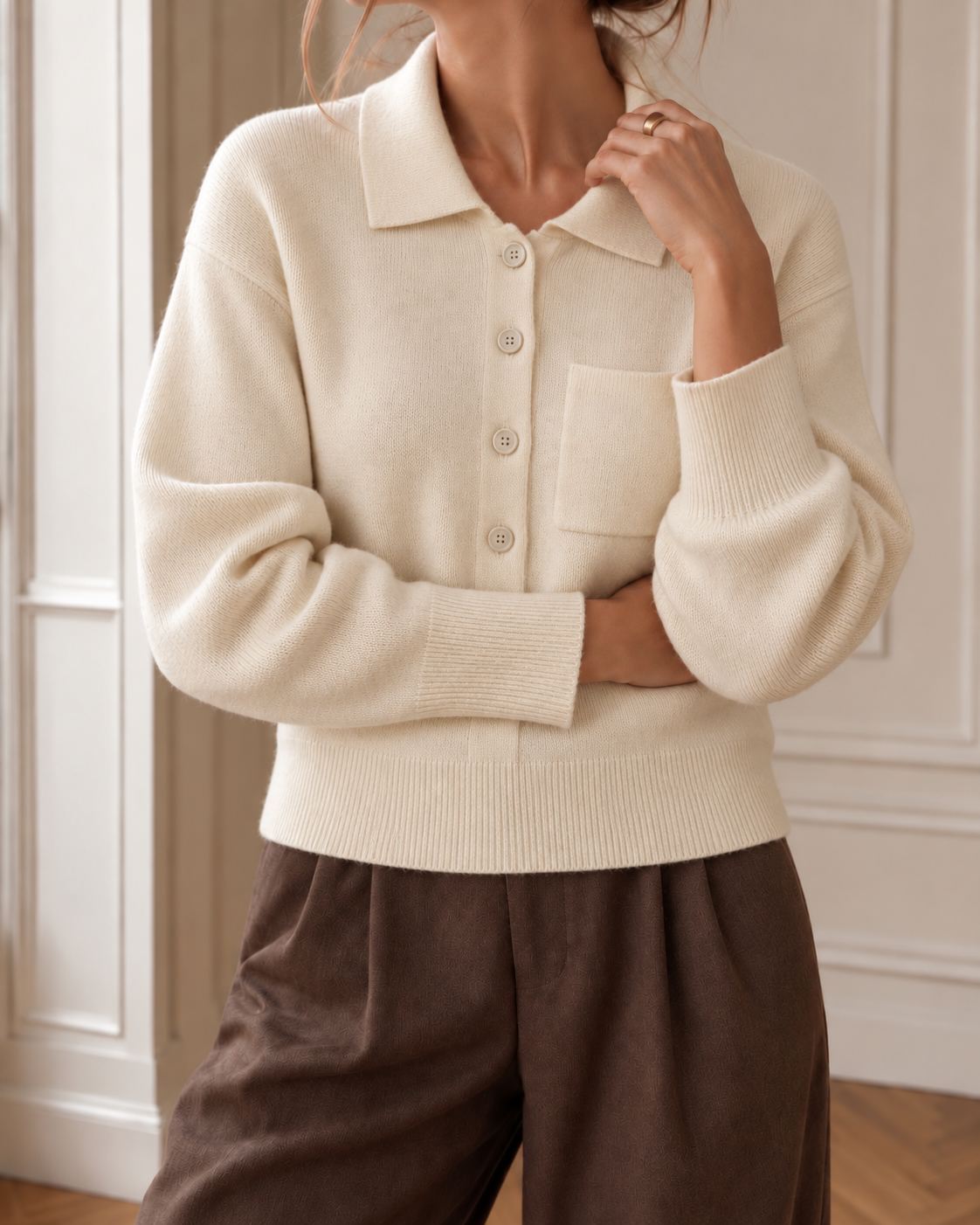 Mila crème sweater