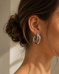 Suzy double hoops
