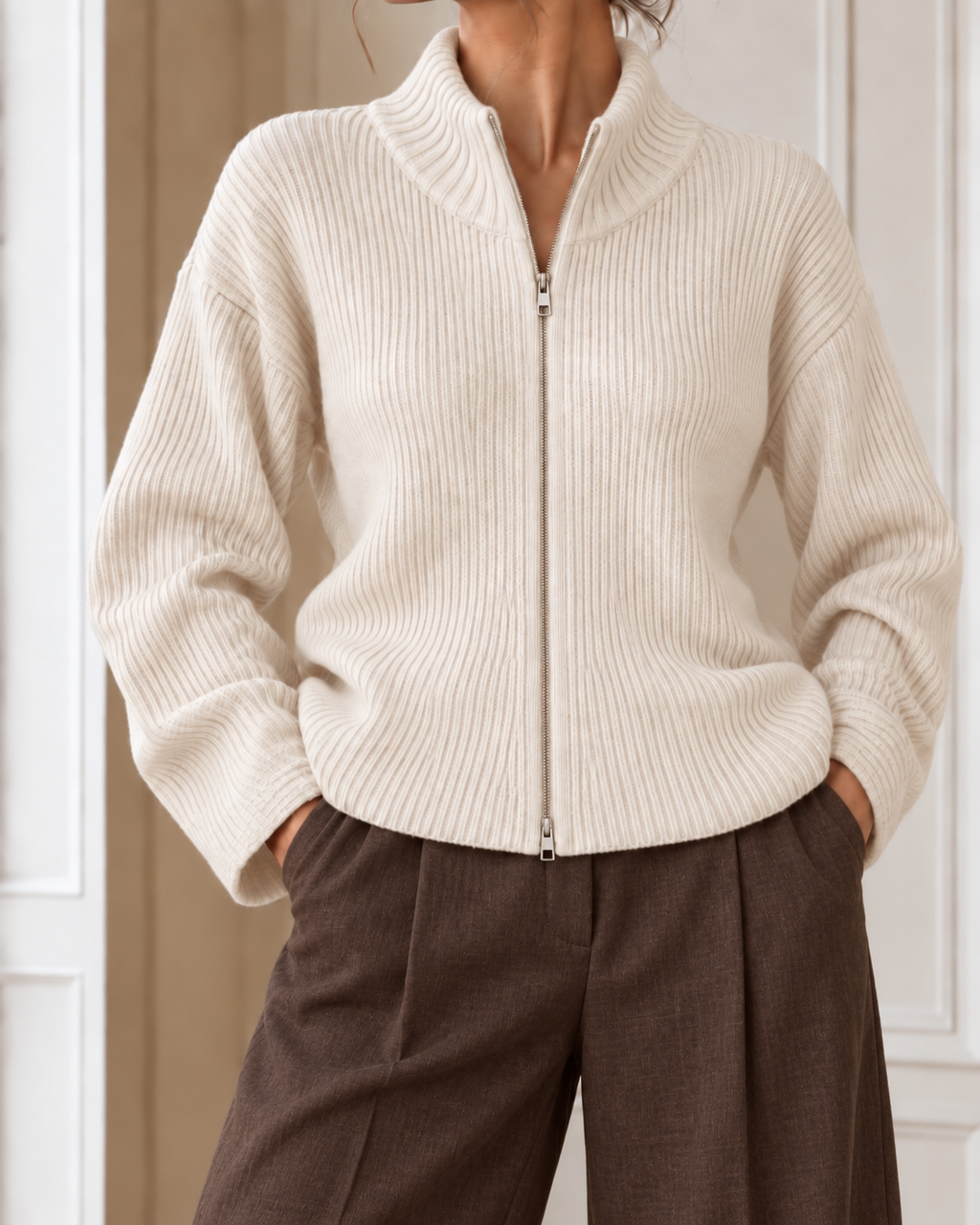 Noa zipper cardigan