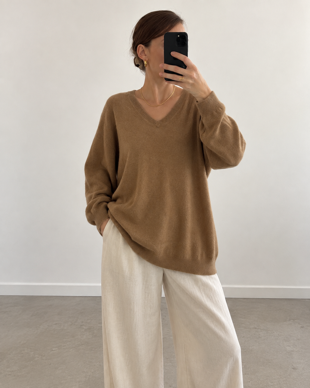 Camel brown sweater (L)