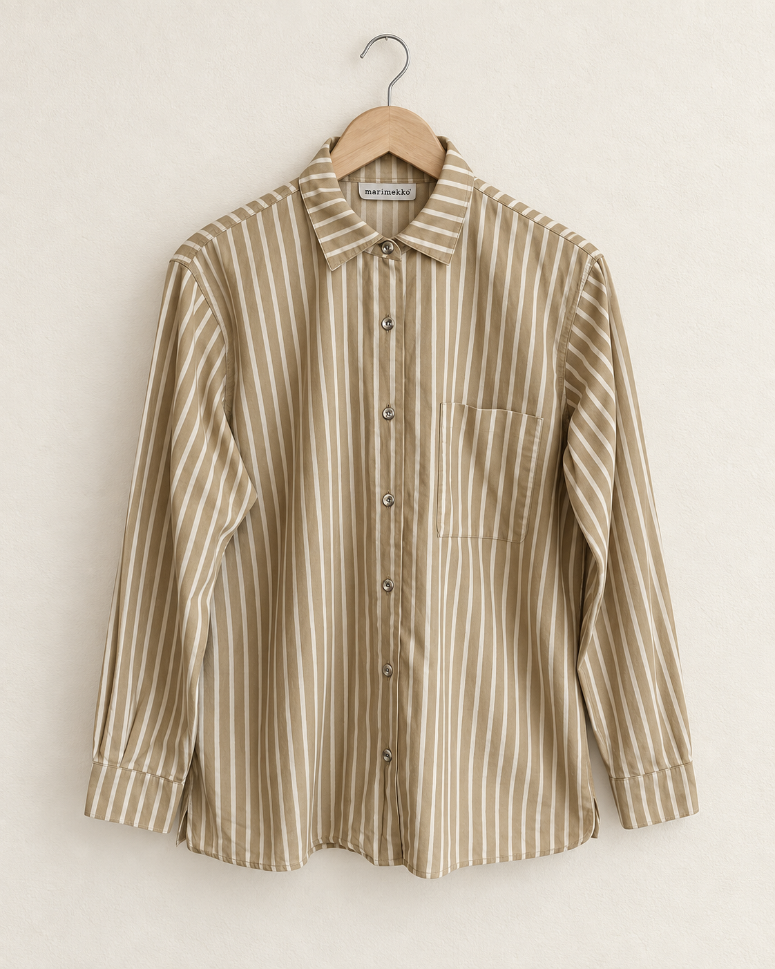 Beige striped shirt (s/m)