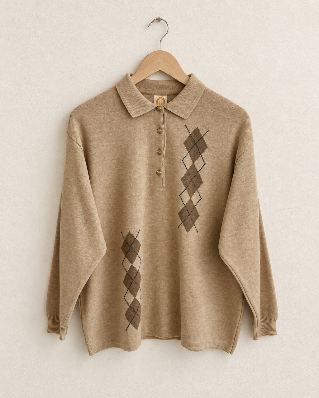 Beige classic knit (m/l)
