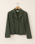 Olive green tailored blazer (s/m)