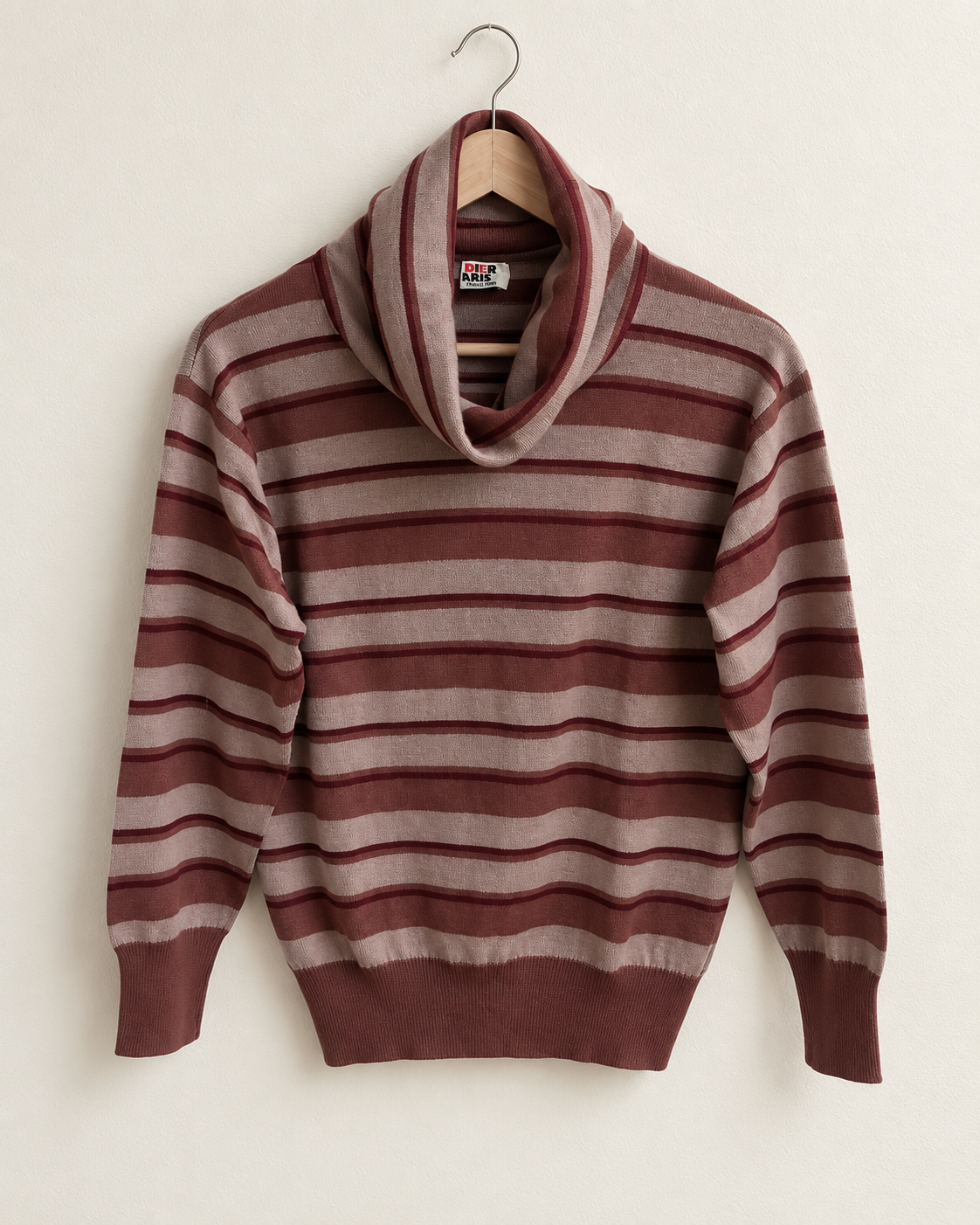 Warm neutral striped sweater (m)