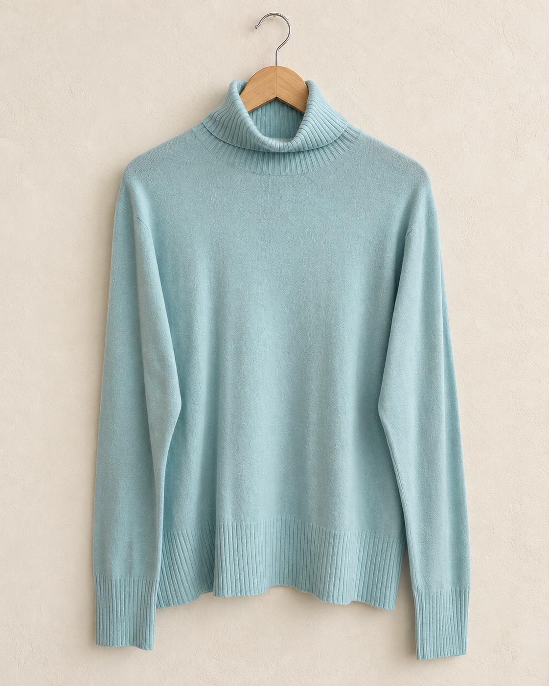 Teal blue turtleneck sweater (L)