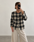Couture check blazer (m/l)