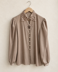 Satin lace blouse (L)