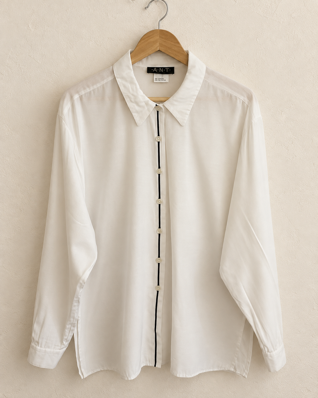 Black/white blouse (L)
