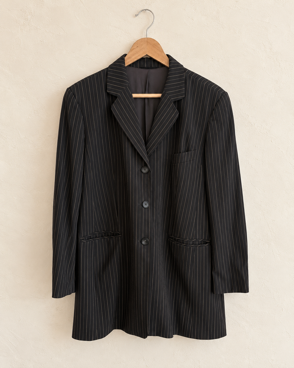 Striped long blazer (m/l)