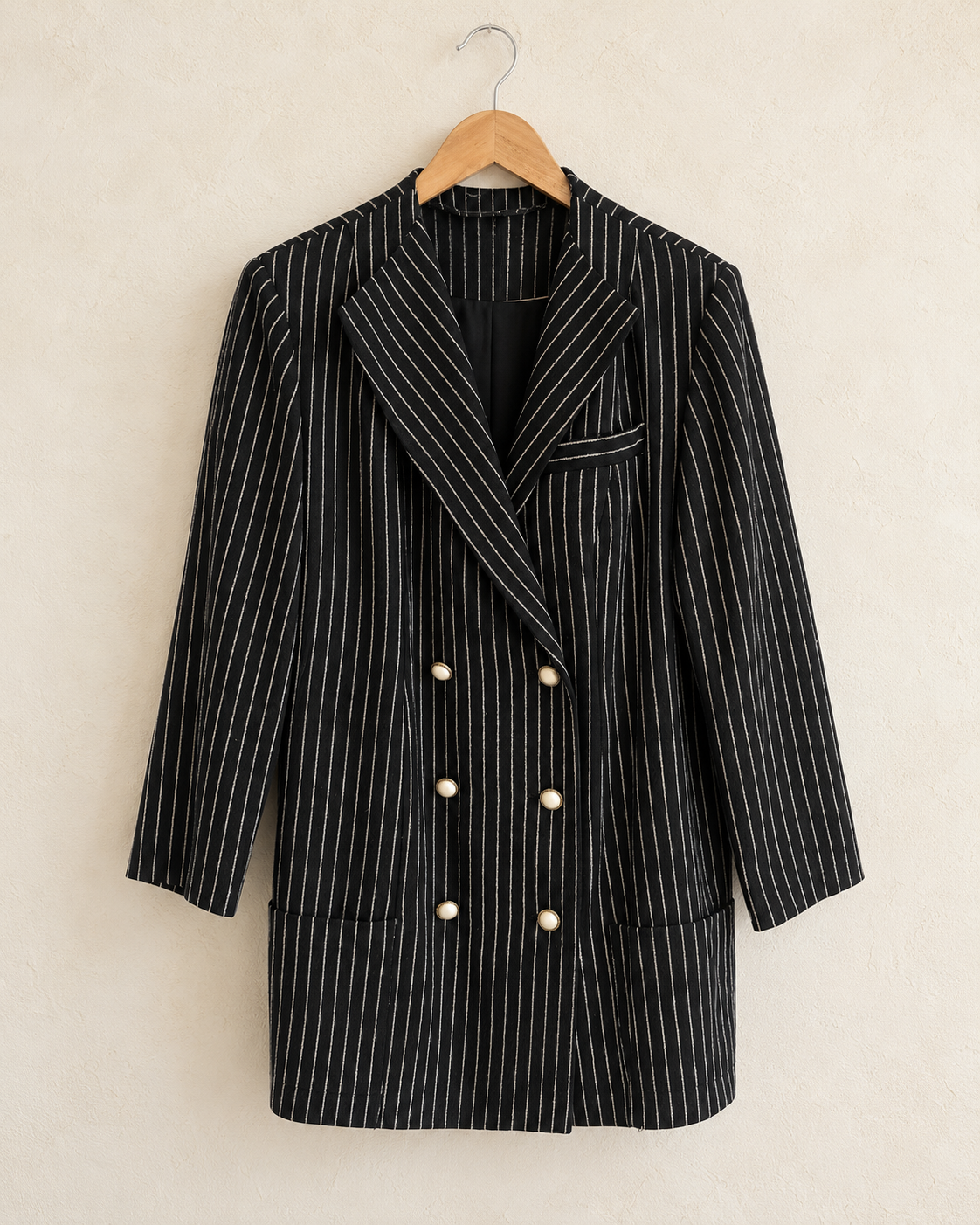 Long striped blazer (m)