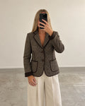 Brown wool blazer (m)