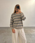 Striped knit sweater (m)